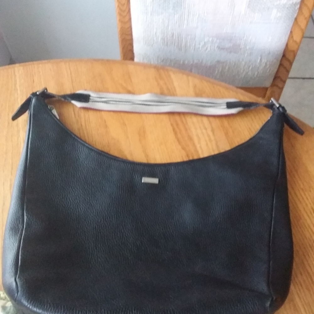Burberry Pebbled Leather Hobo Bag